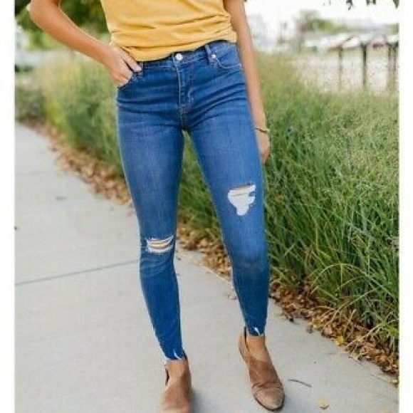 Free People Denim - Free People Distressed Skinny Jeans